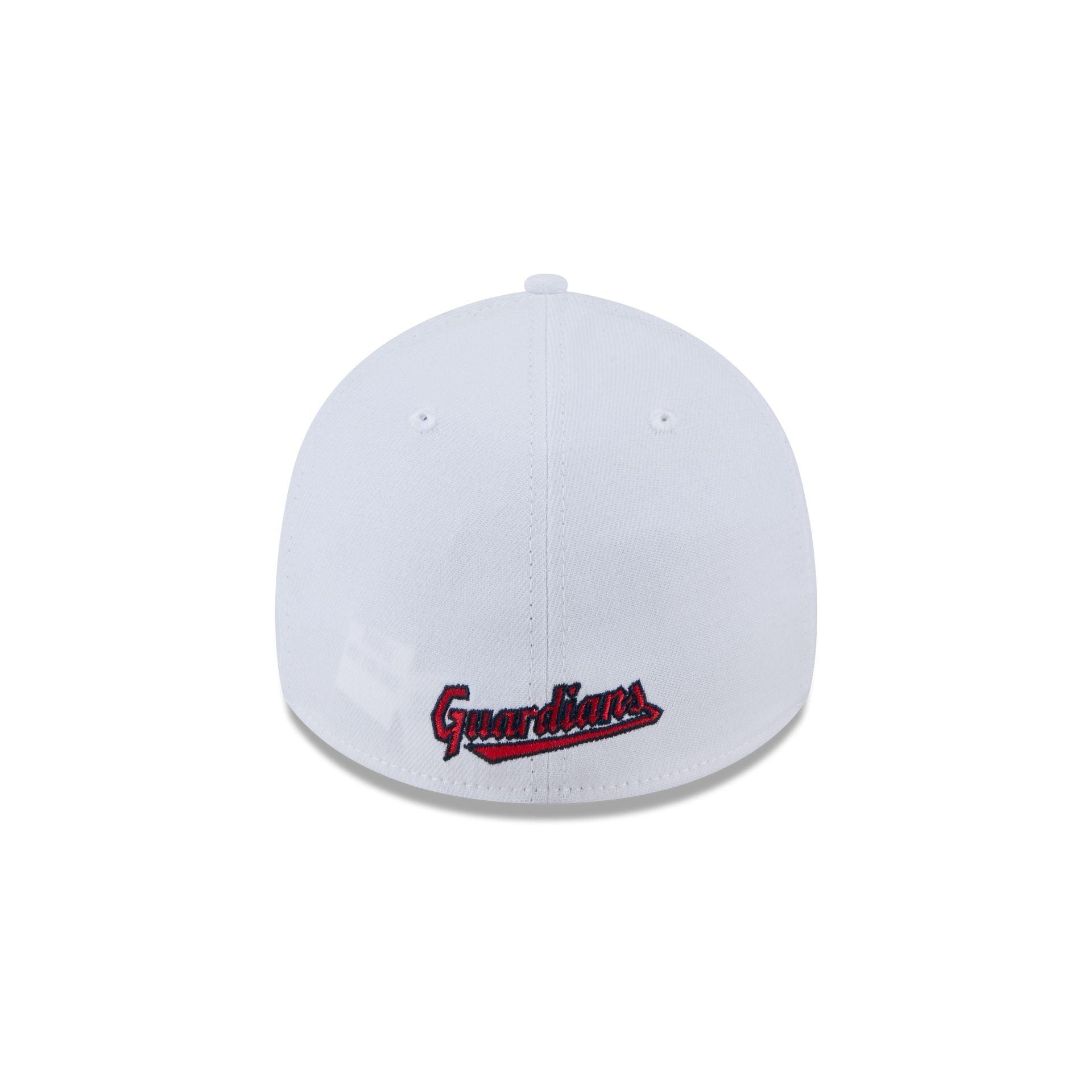 Cleveland Guardians Optic White 39THIRTY Stretch Fit Hat Male Product Image