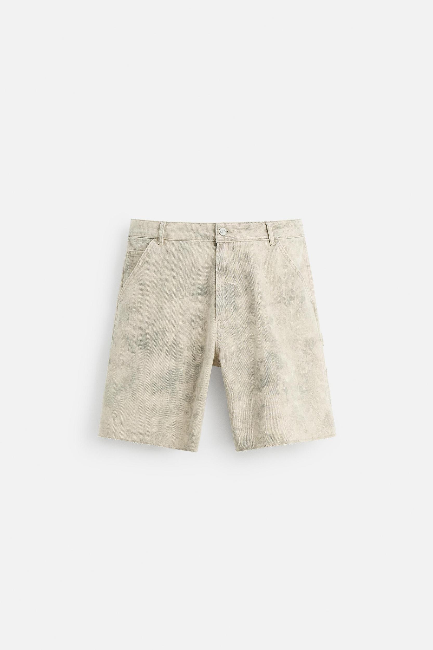 ABSTRACT PRINT CARPENTER POCKET SHORTS Product Image