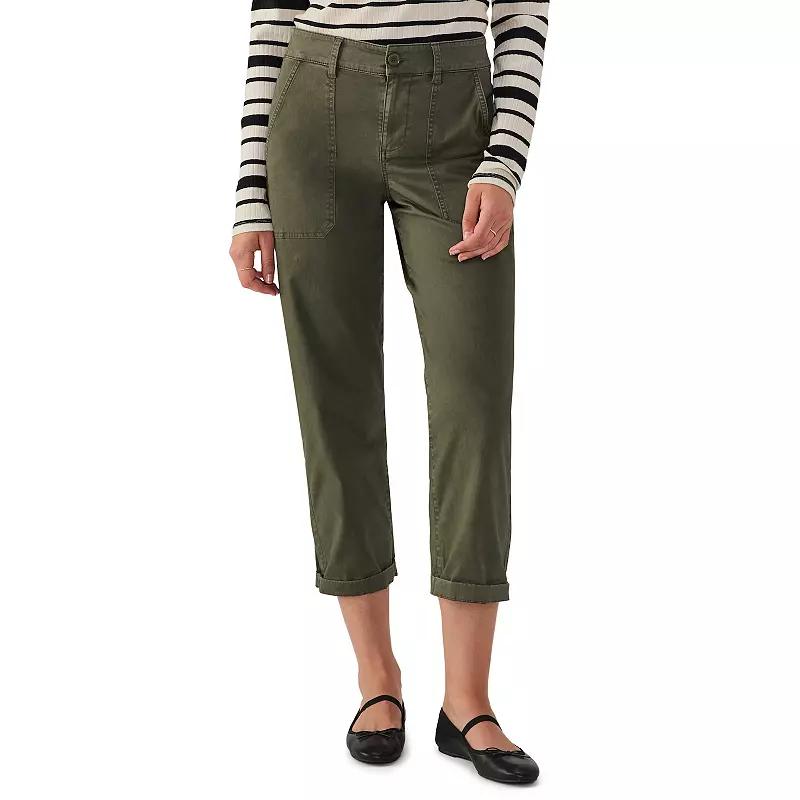 Women's Modern Supply by Sanctuary Chino Soft Barrell Pants, Size: 26, Green Product Image