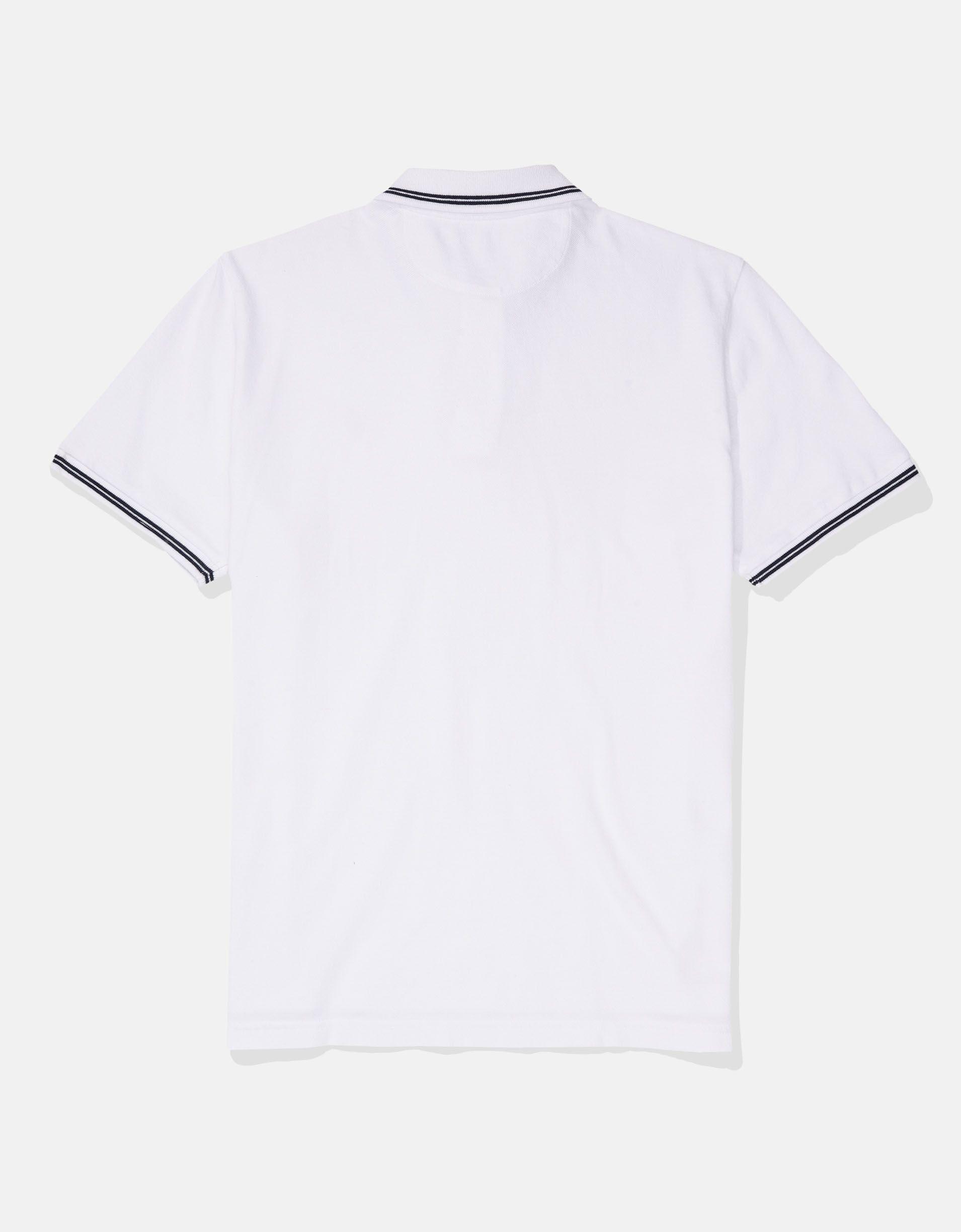 AE Lived-In Pique Polo Shirt Product Image