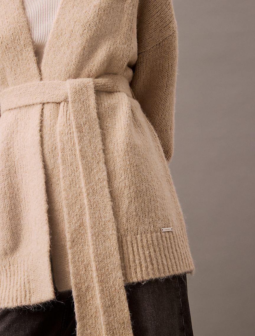 Brushed Wool Blend Cardigan Product Image