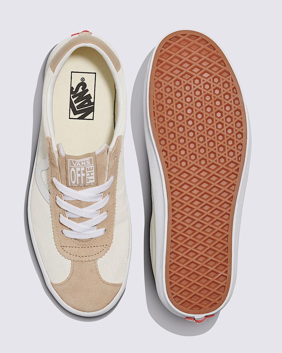Sport Low Suede Shoe in Marshmallow White / Incense Brown| Vans US Product Image