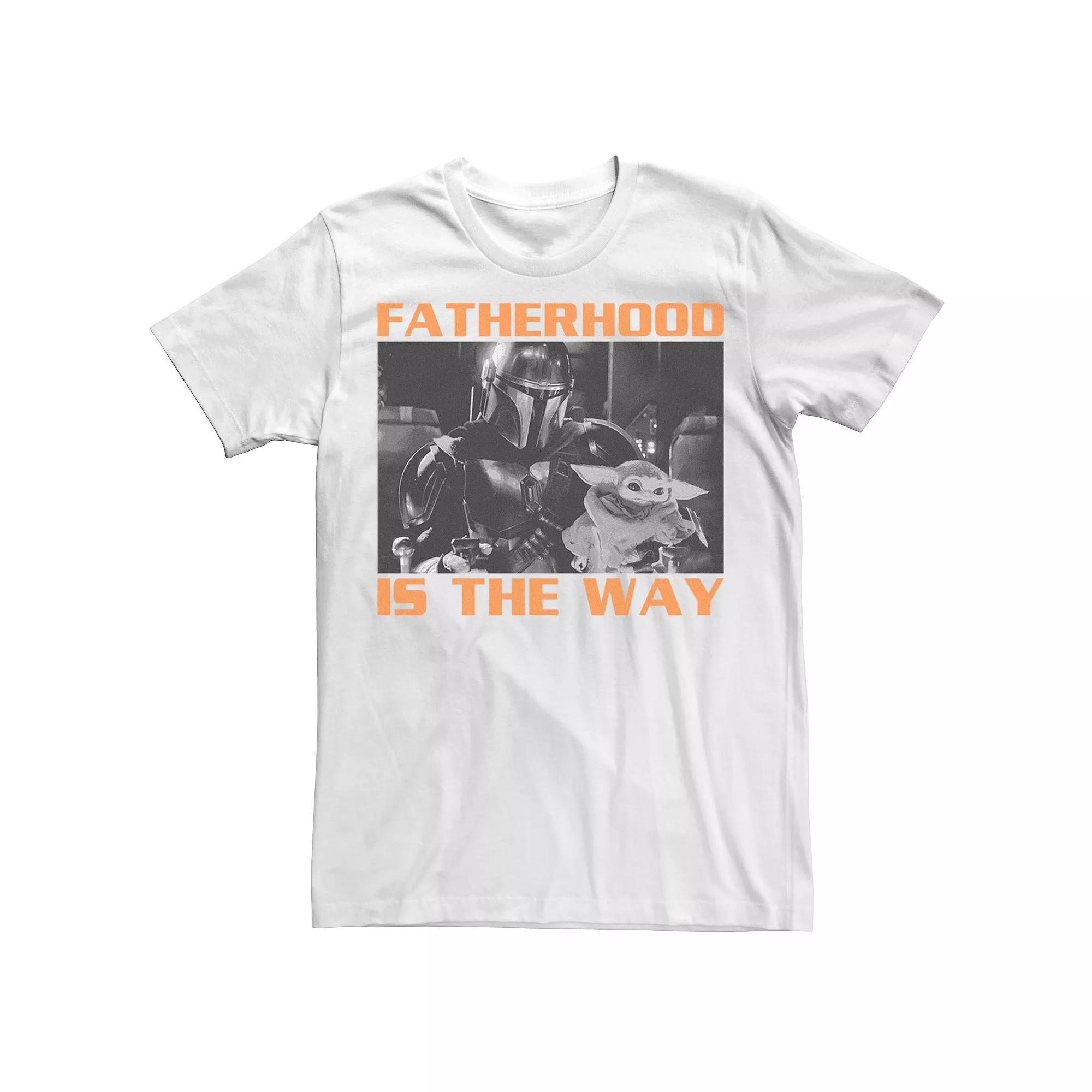 Men's Star Wars The Mandalorian Fatherhood Is The Way Photo Tee,  Product Image