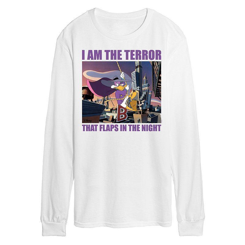 Disney's Darkwing Duck Men's Terror Long Sleeve Graphic Tee,  Product Image
