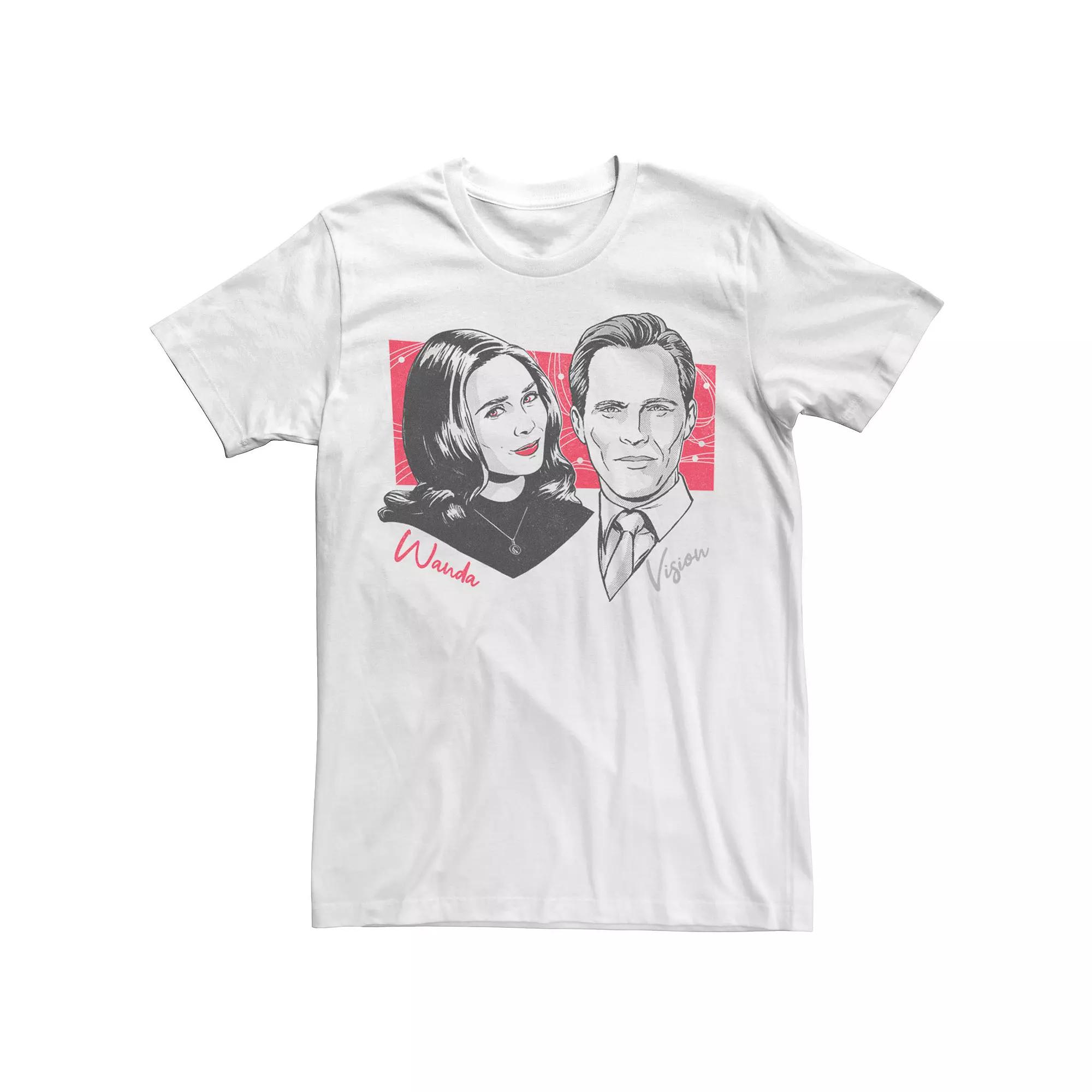 Men's Marvel WandaVision Wanda & Vision Retro Portrait Tee,  Product Image