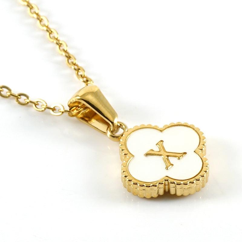 Clover Initial Necklace Product Image