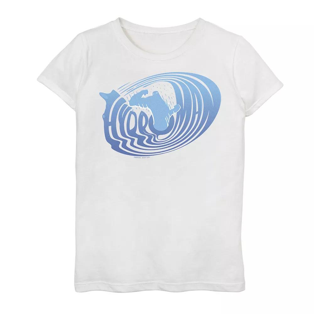Girls 7-16 Marvel Spider-Man Far From Home Hydro-Man Swirl Logo Graphic Tee, Girl's, Size: Small, White Product Image