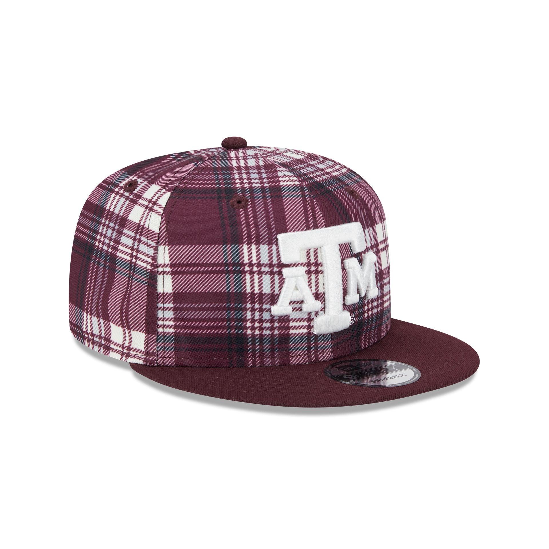 Texas A&M Aggies Plaid 9FIFTY Snapback Hat Male Product Image