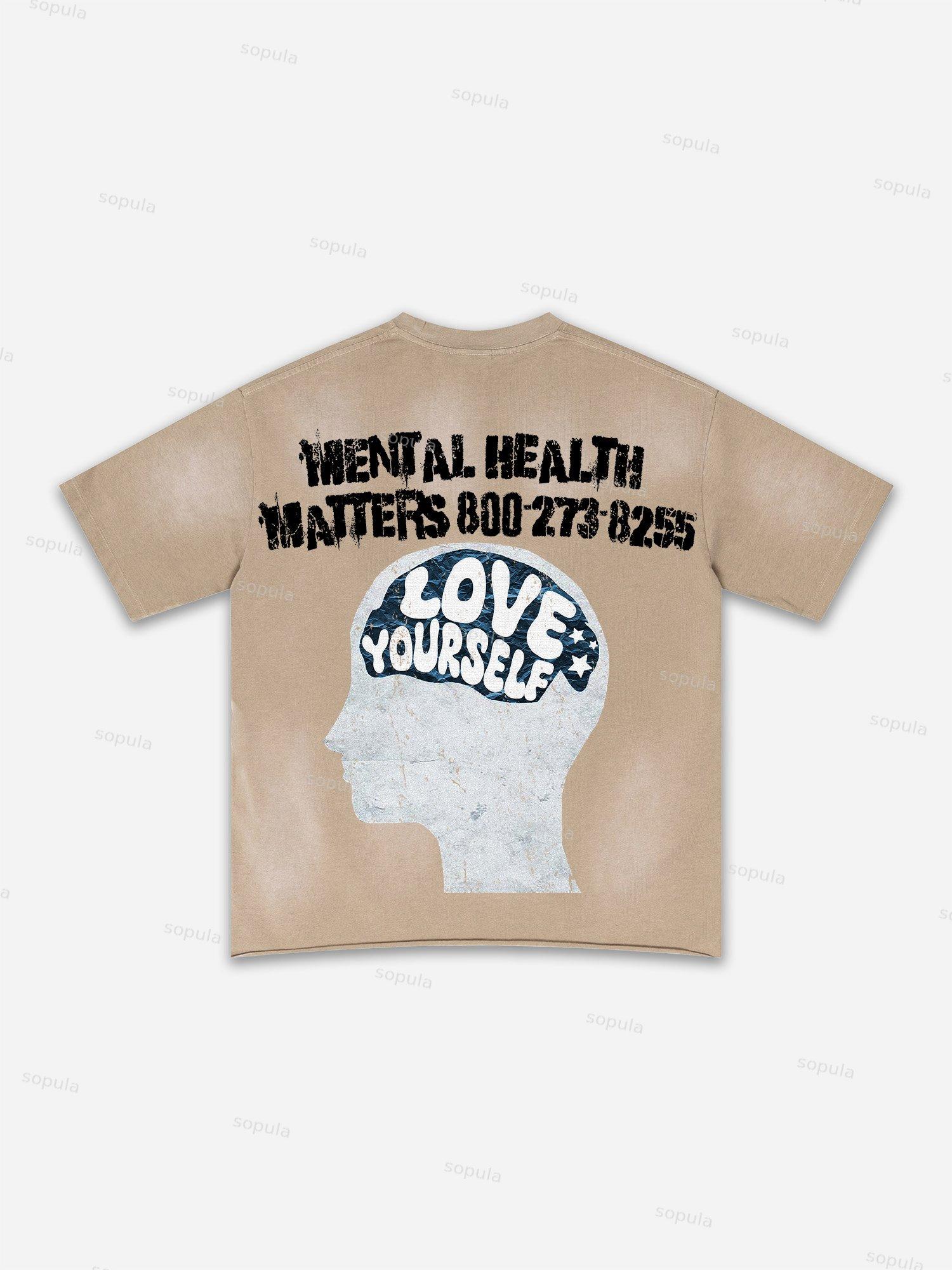 Street Goals Lip Braces Make Vintage Printed Graphic Washed T-shirt Product Image