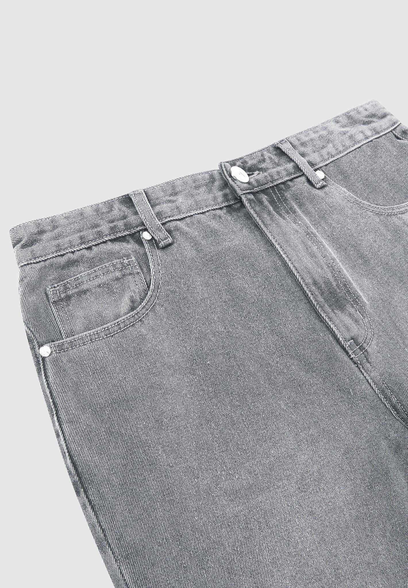 Regular Fit Jeans - Washed Grey Male Product Image