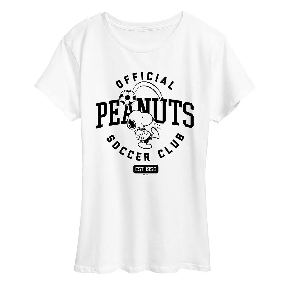 Women's Peanuts Official Soccer Club Graphic Tee,  Product Image