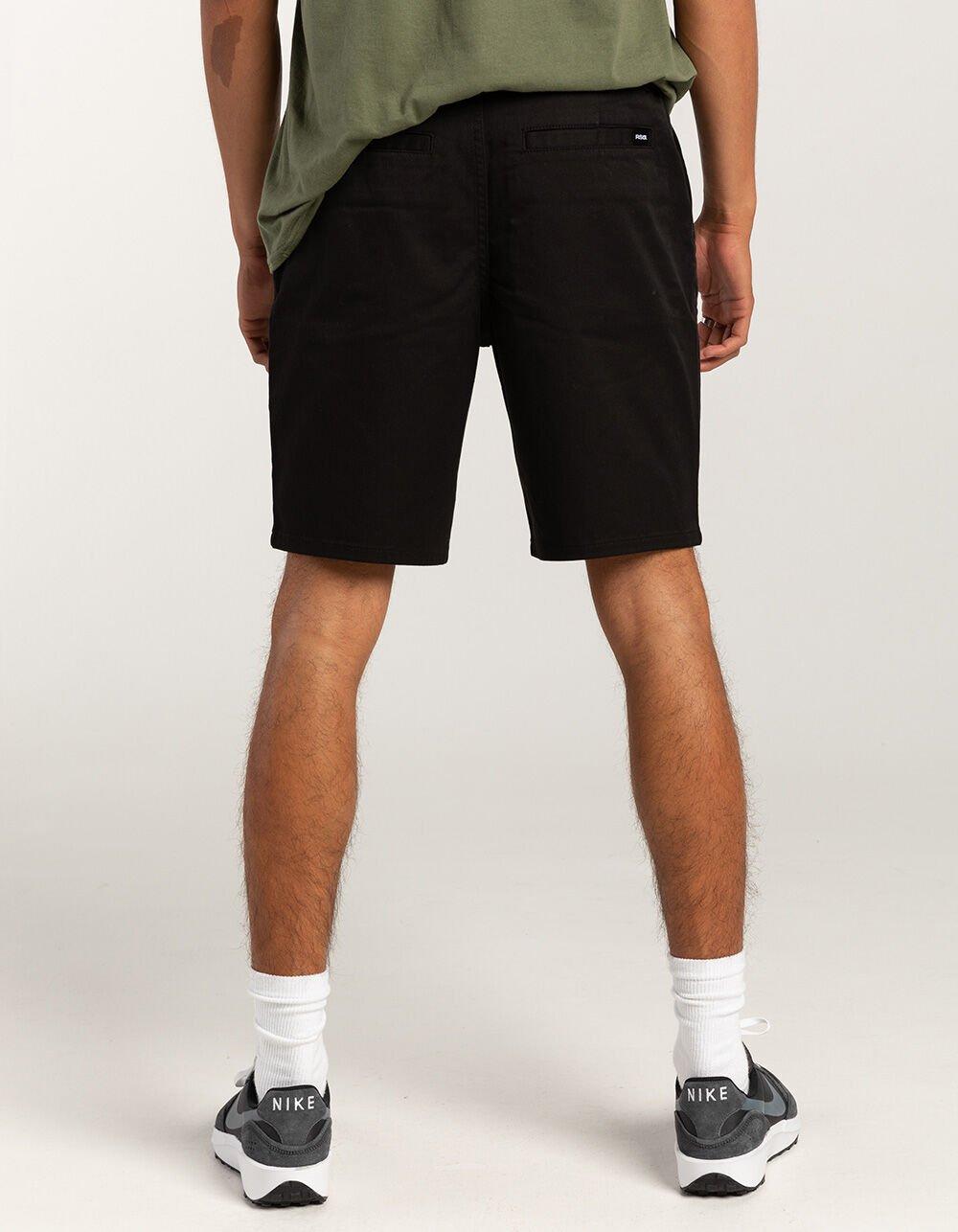 RSQ Mens Mid Length  9" Chino Shorts - BLACK Product Image