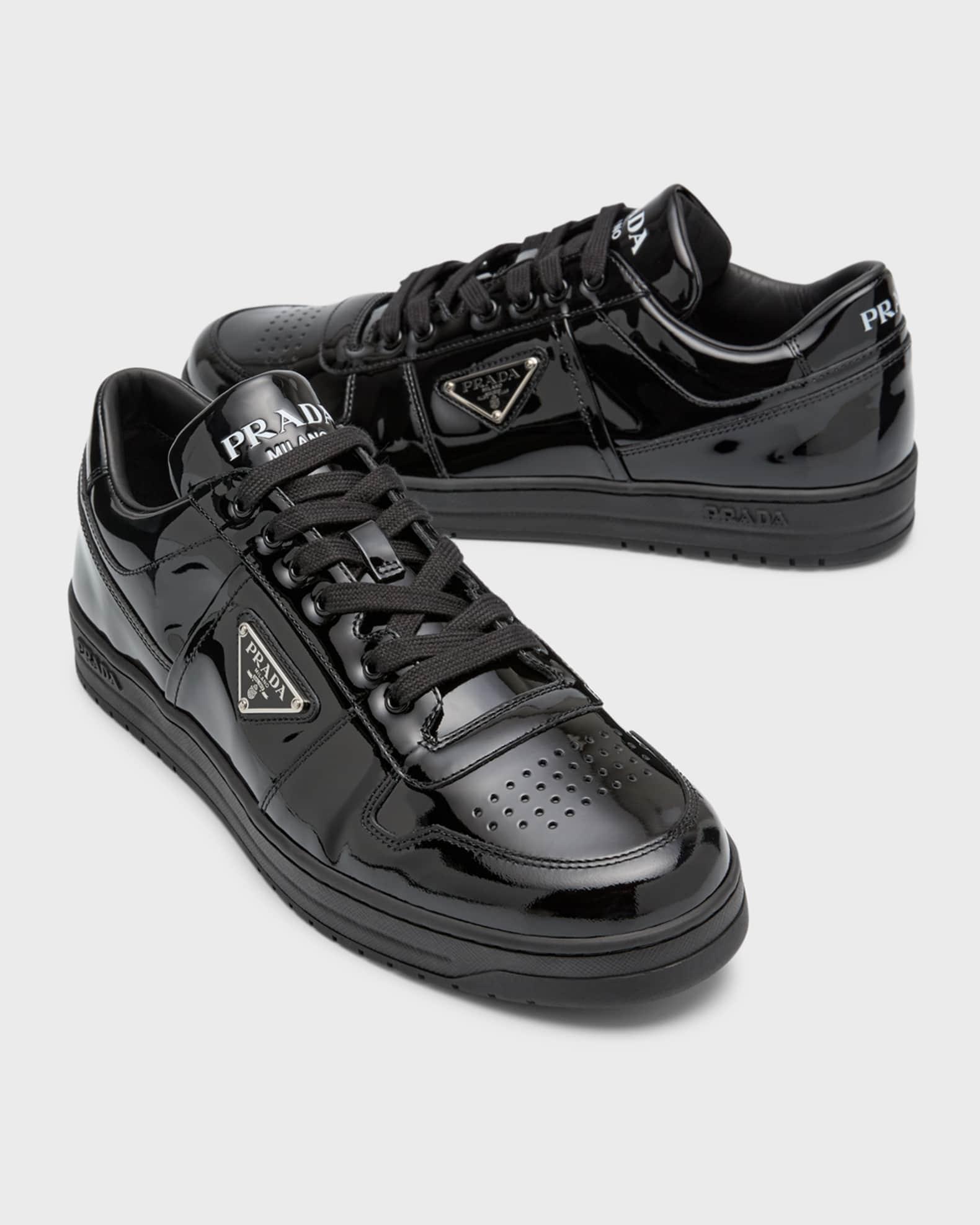 Men's Downtown Patent Leather Low-Top Sneakers Product Image