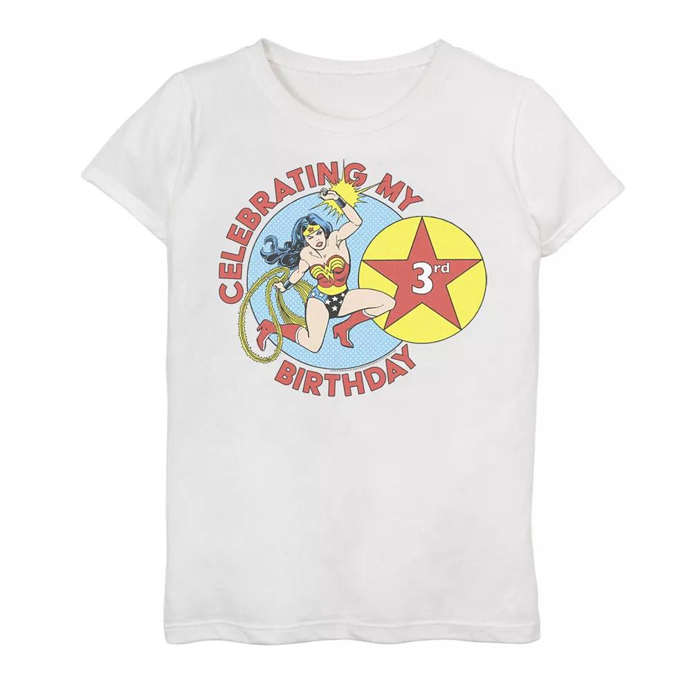 Girls 7-16 Wonder Woman 3Rd Birthday Graphic Tee, Girl's,  Product Image