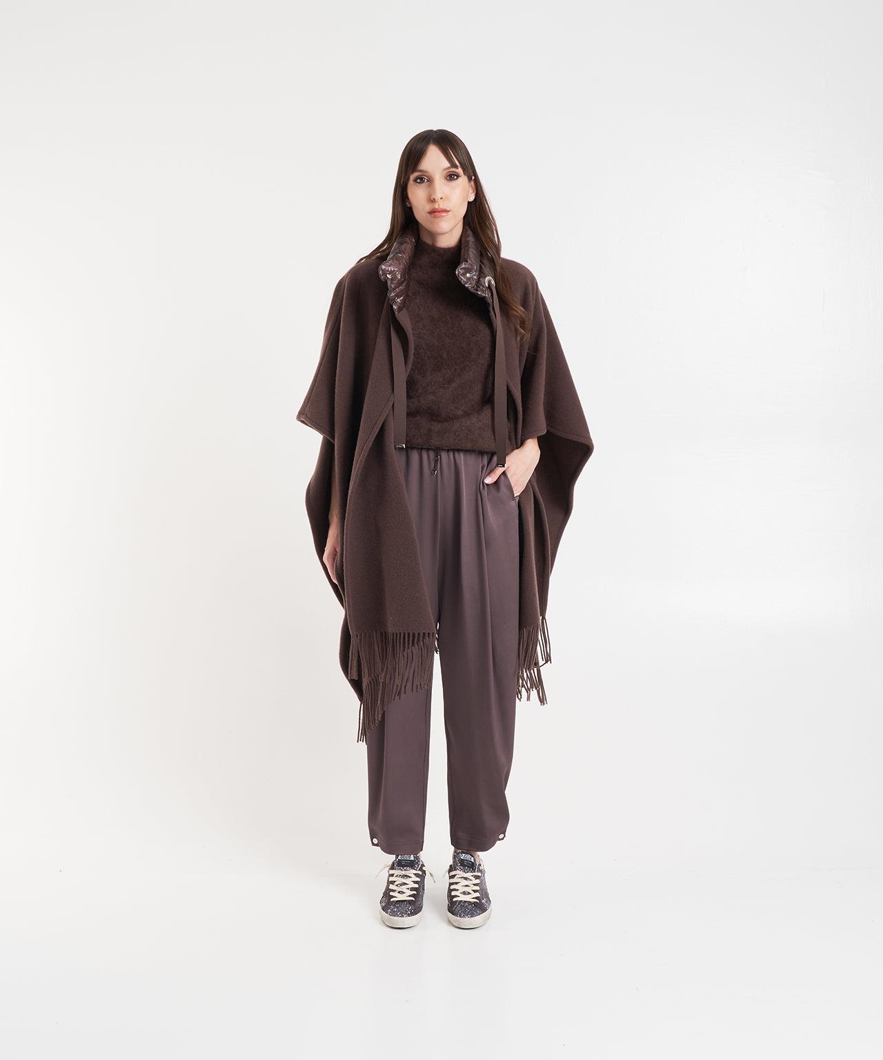 Pleated satin pants Product Image