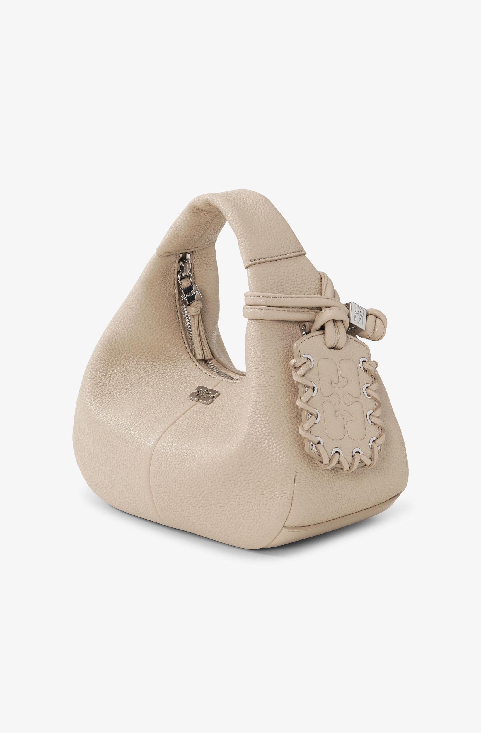 Light Grey Mini Hobo Bag Product Image
