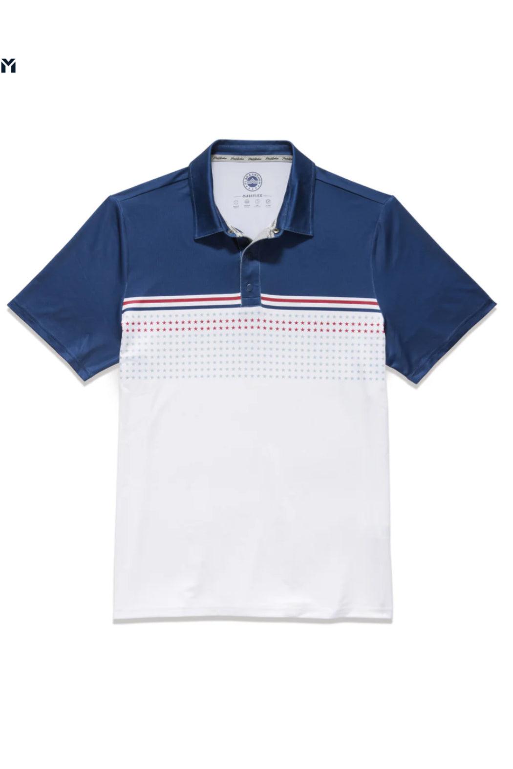 Banner Stars & Stripes Blocked Performance Polo Product Image