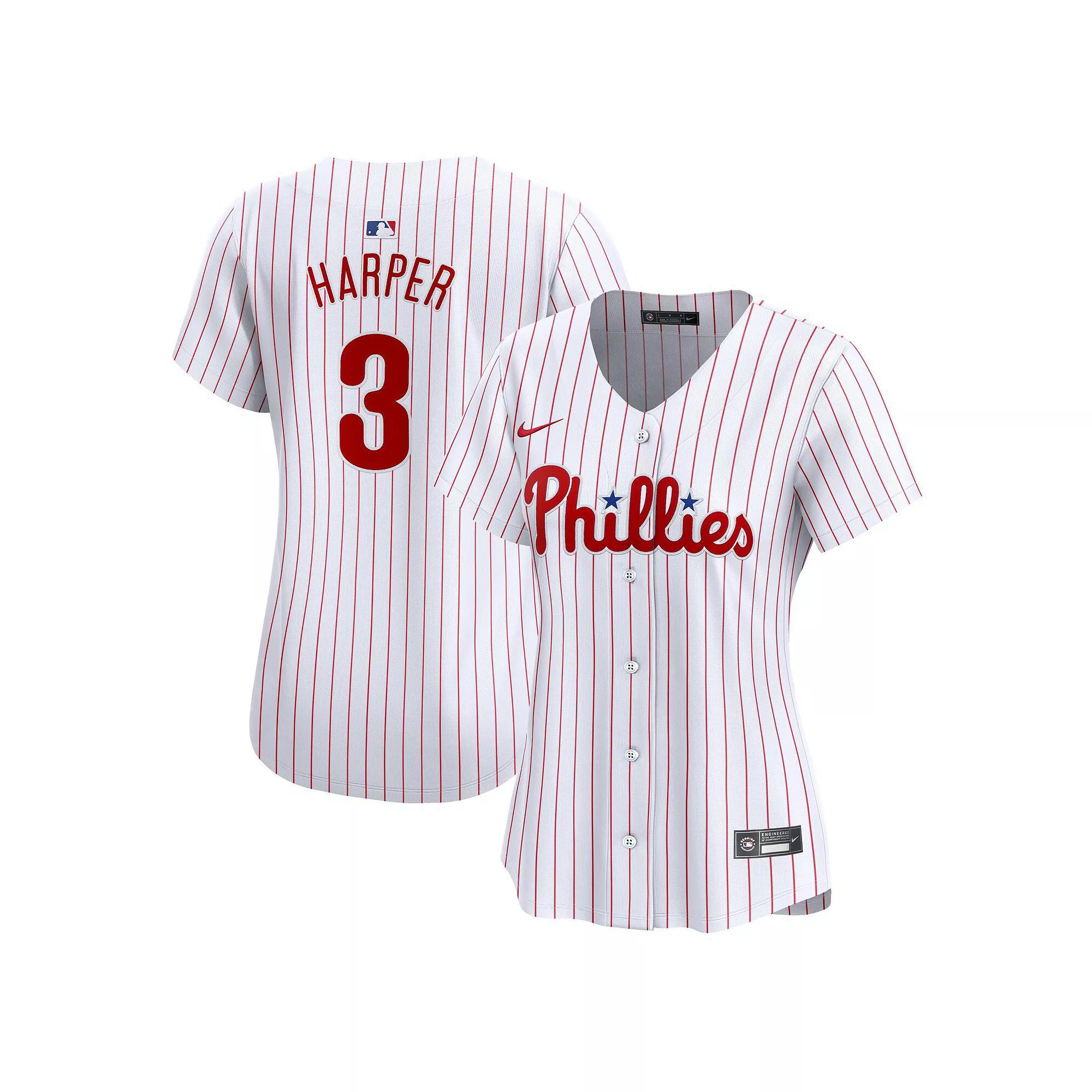 Women's Nike Bryce Harper White Philadelphia Phillies Home Limited Player Jersey,  Product Image