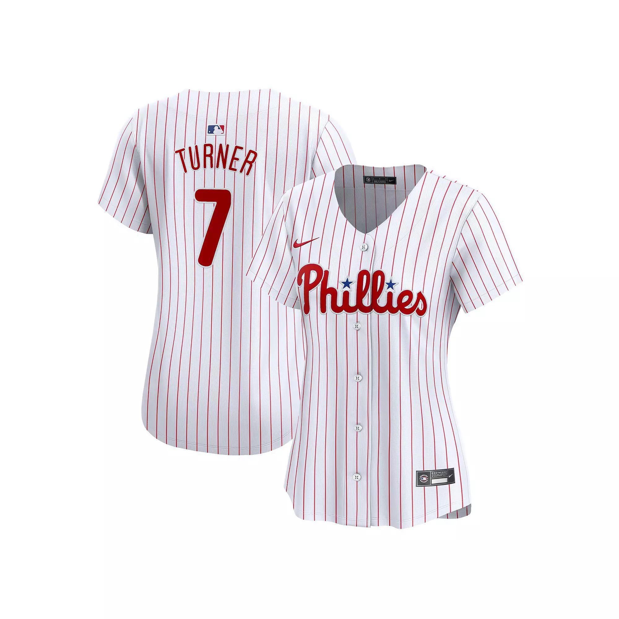 Women's Nike Trea Turner White Philadelphia Phillies Home Limited Player Jersey,  Product Image