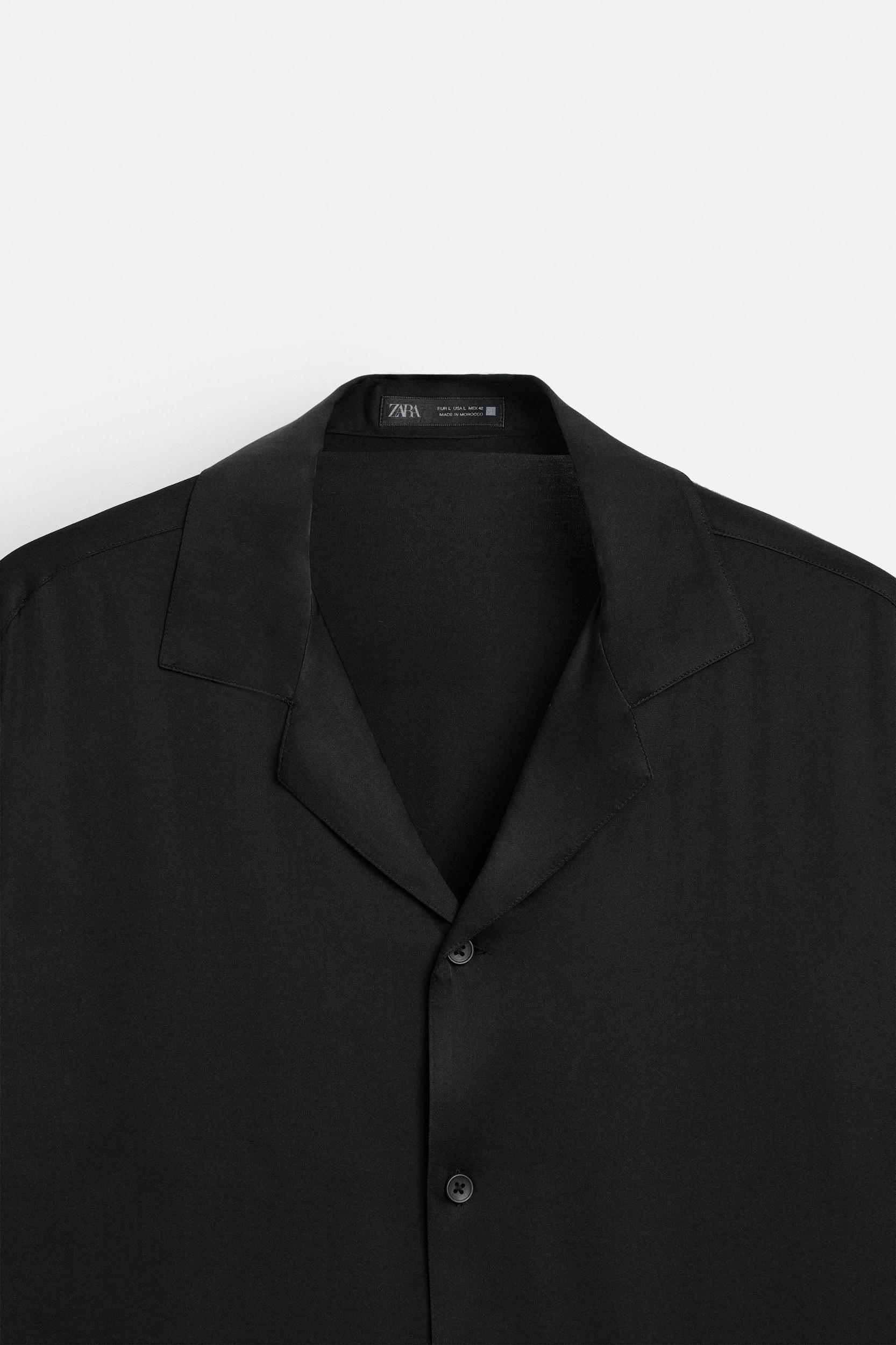 RELAXED FIT SATIN SHIRT Product Image