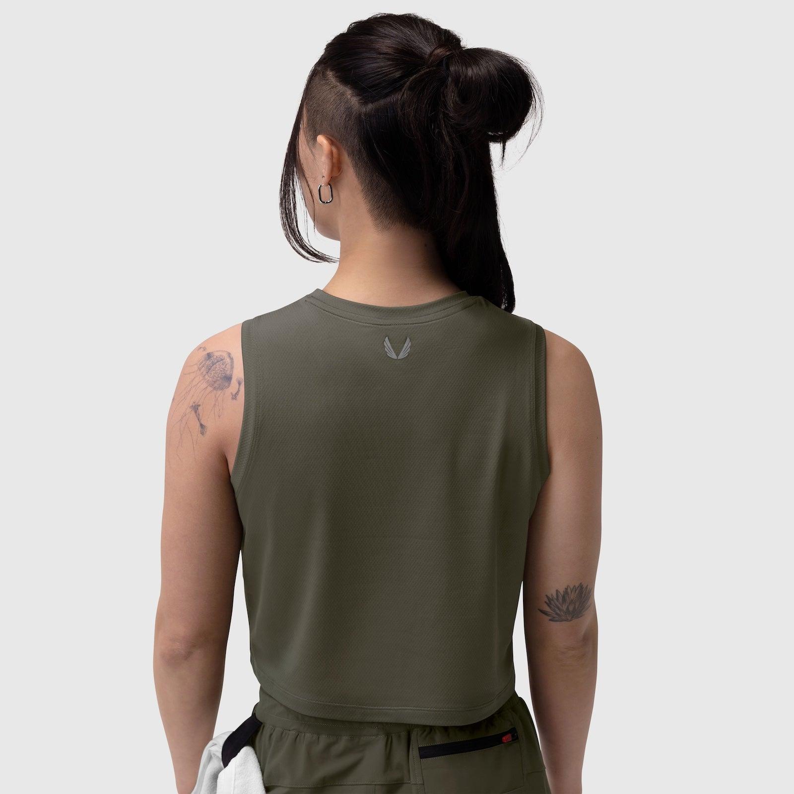 W020. AeroSilver® Tank Top - Olive "RP" Product Image
