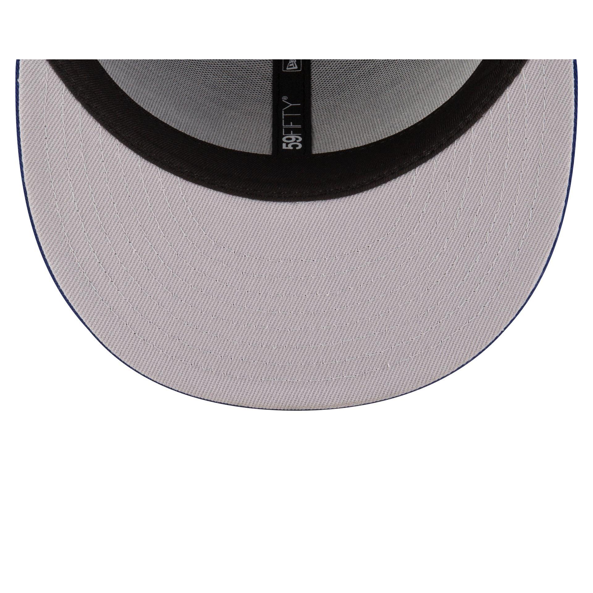 Just Caps Black Pinstripe Cleveland Cavaliers 59FIFTY Fitted Hat Male Product Image