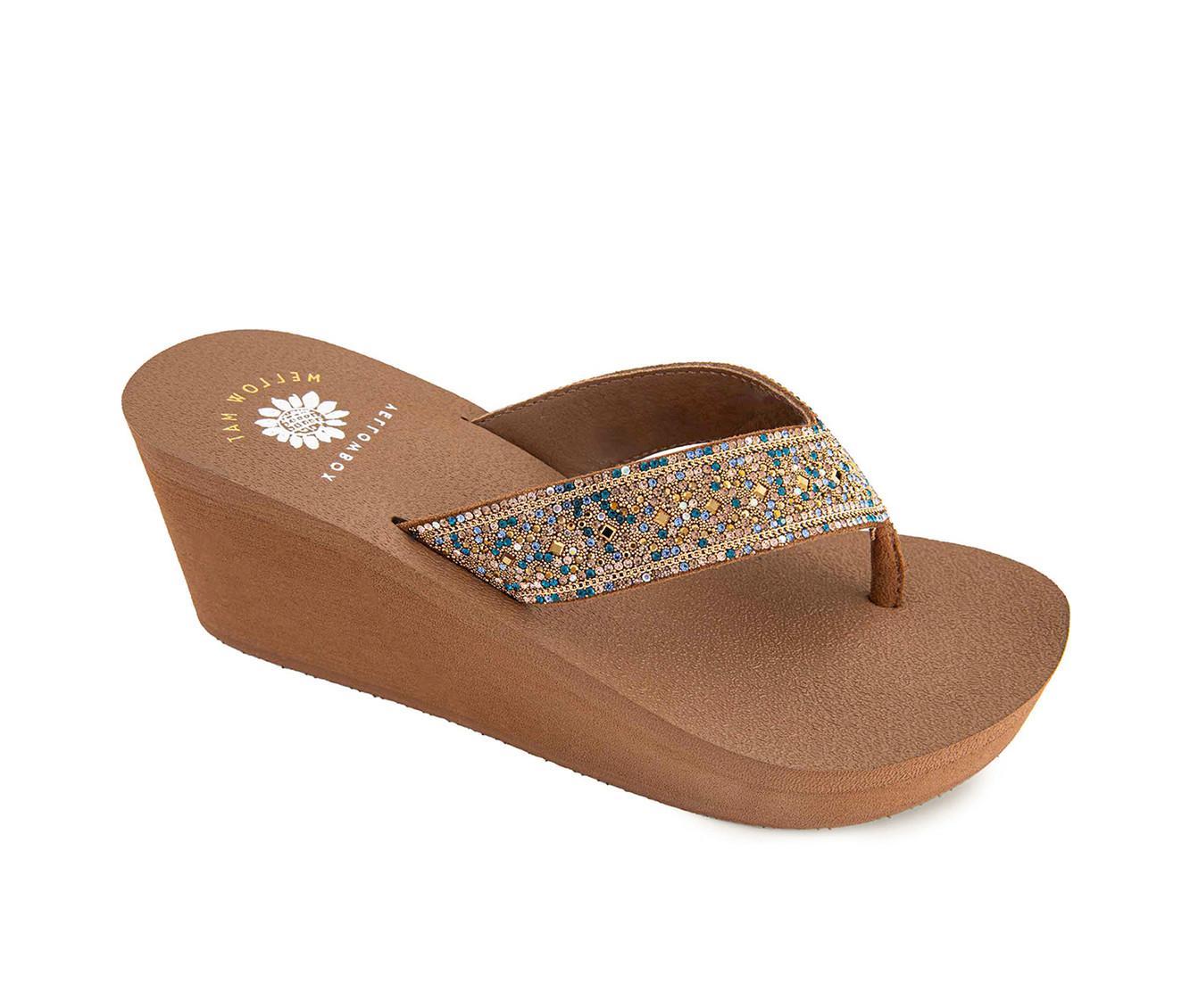 Women's Yellow Box Waneta Wedge Flip-Flops Product Image