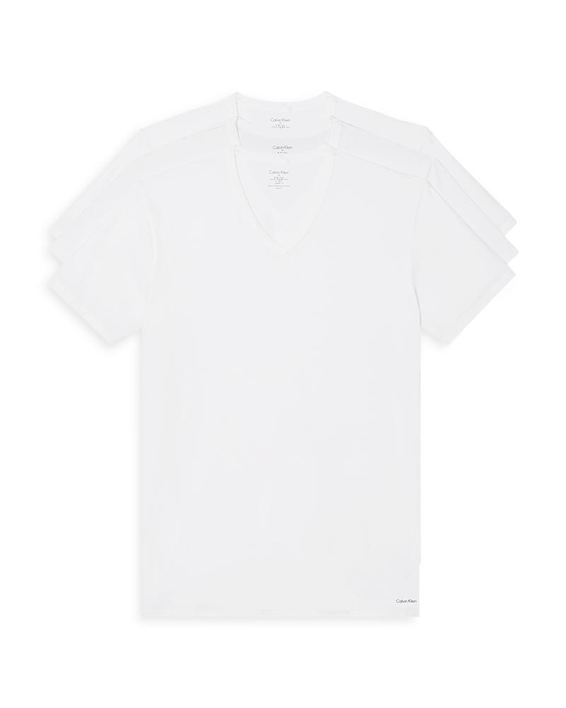 Cotton Stretch V-Neck T-Shirt 3-Pack Product Image