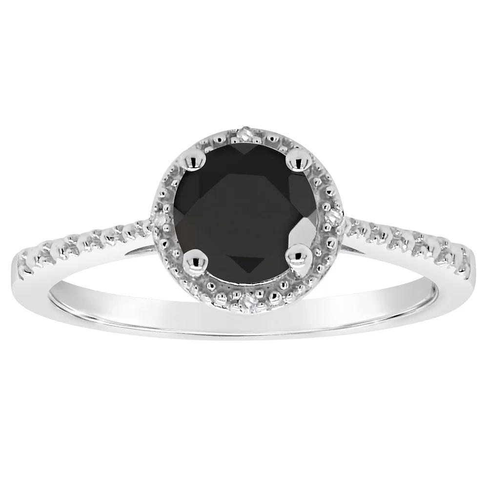 Celebration Gems Sterling Silver Freshwater Cultured Pearl and Diamond Accent Frame Ring, Women's,  Product Image