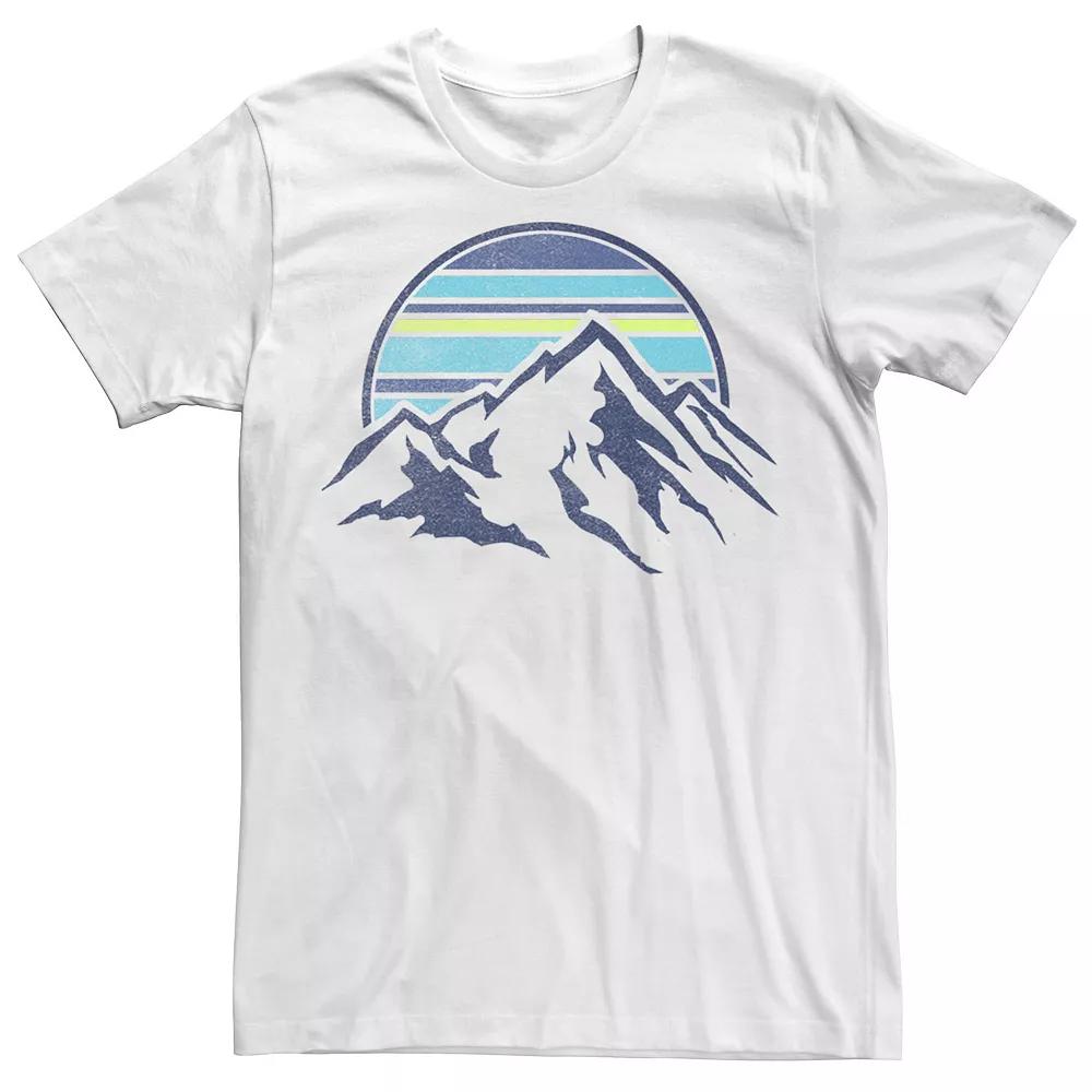 Men's Trendy Sunset Mountain Range Pocket Tee,  Product Image