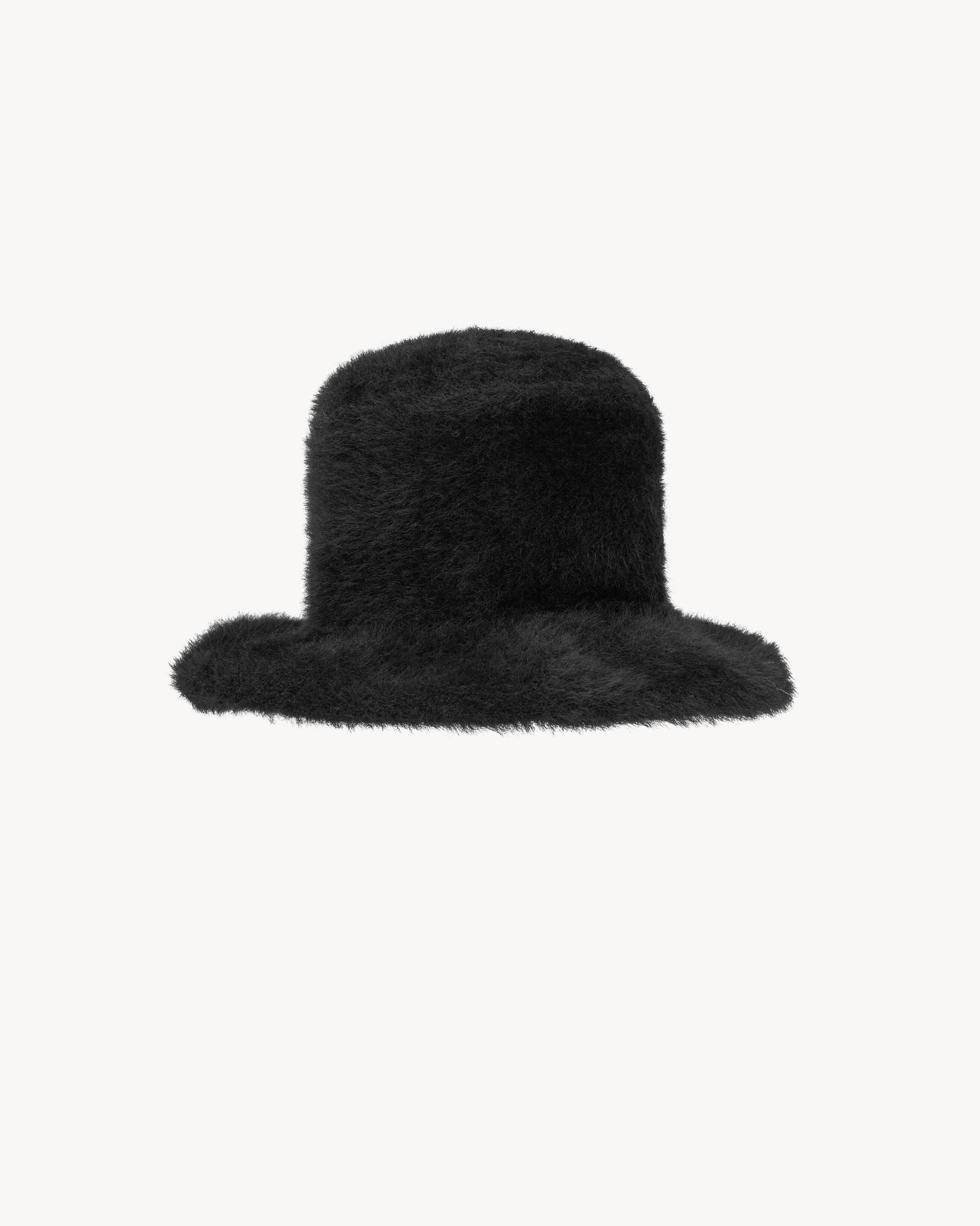 SAINT LAURENT embroidered bucket hat in knit Product Image