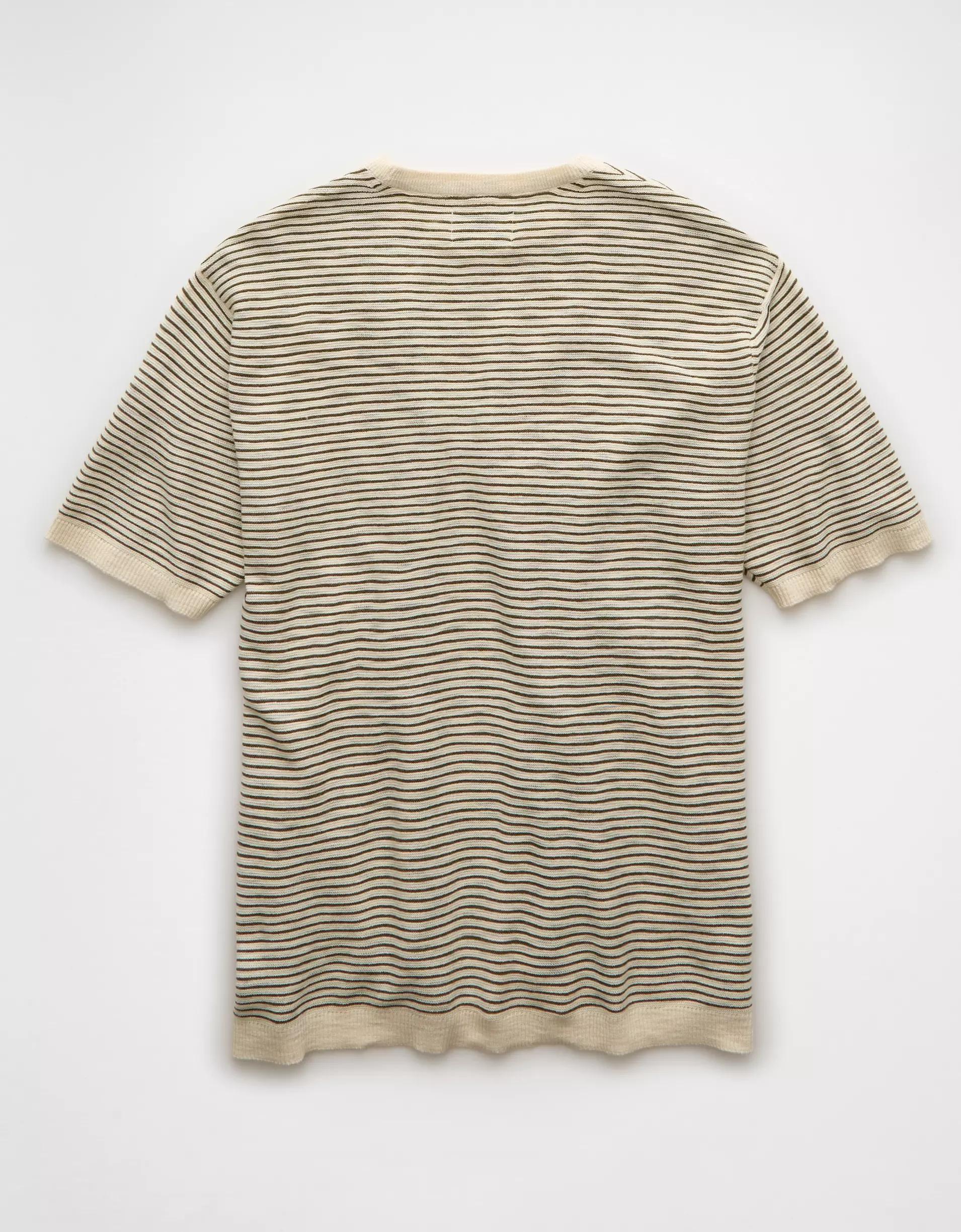 AE Striped Sweater T-Shirt Product Image