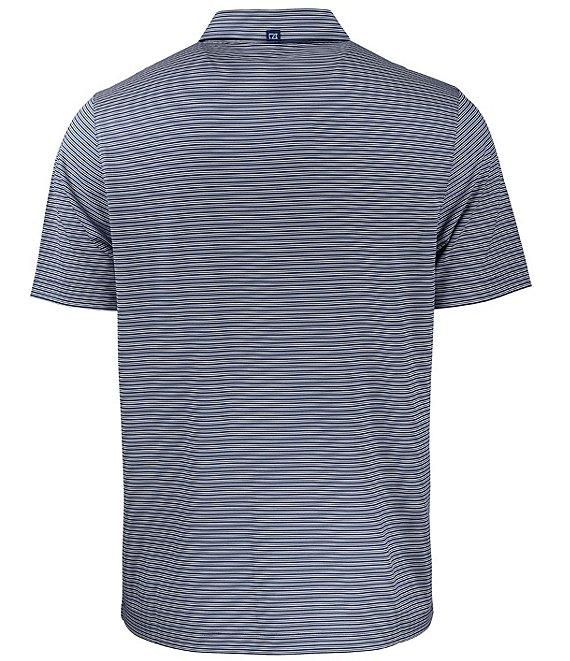 Cutter & Buck Big & Tall Performance Stretch Forge Eco Double Stripe Short Sleeve Polo Shirt Product Image