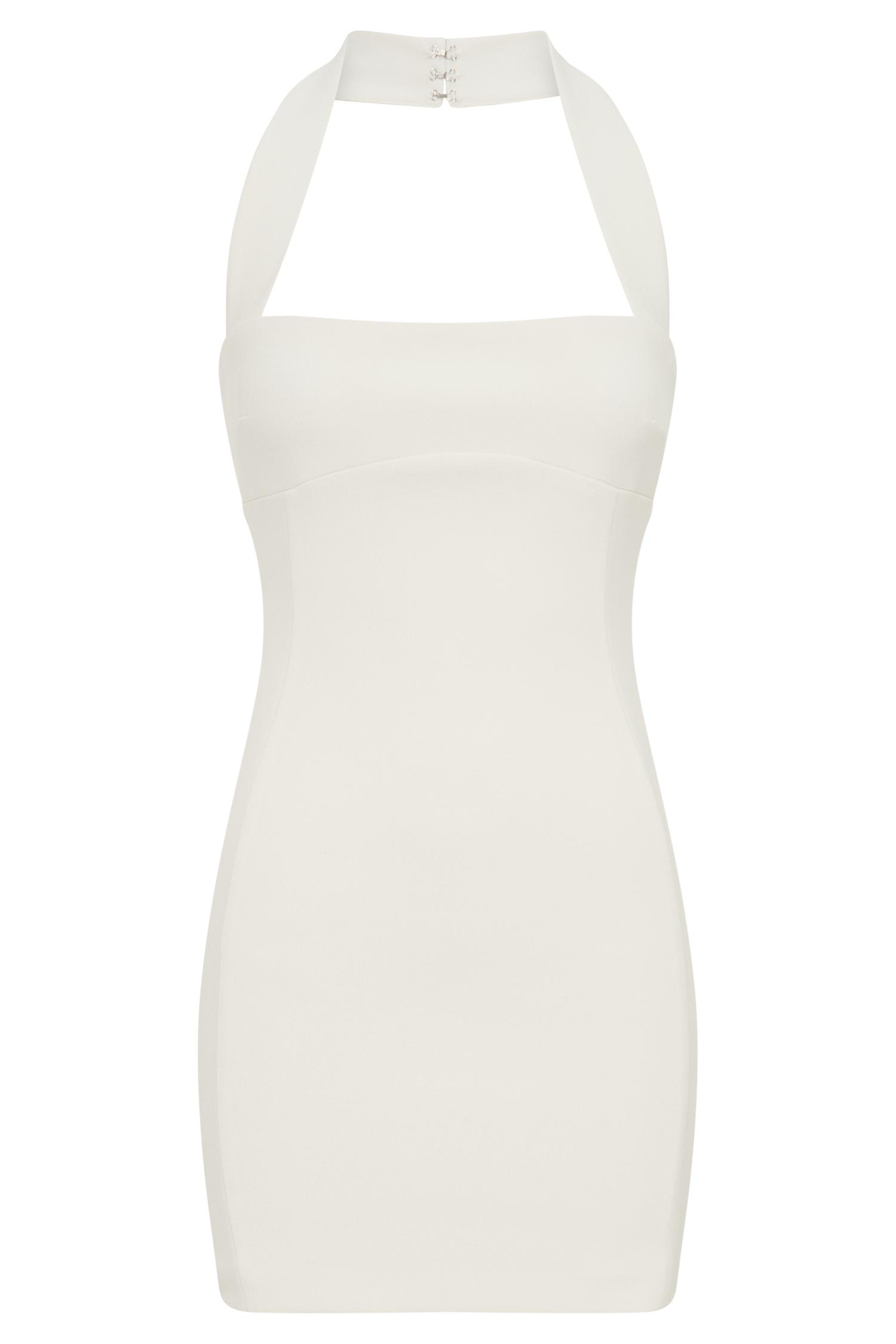 Amelita Suiting Halter Mini Dress - Ivory Product Image