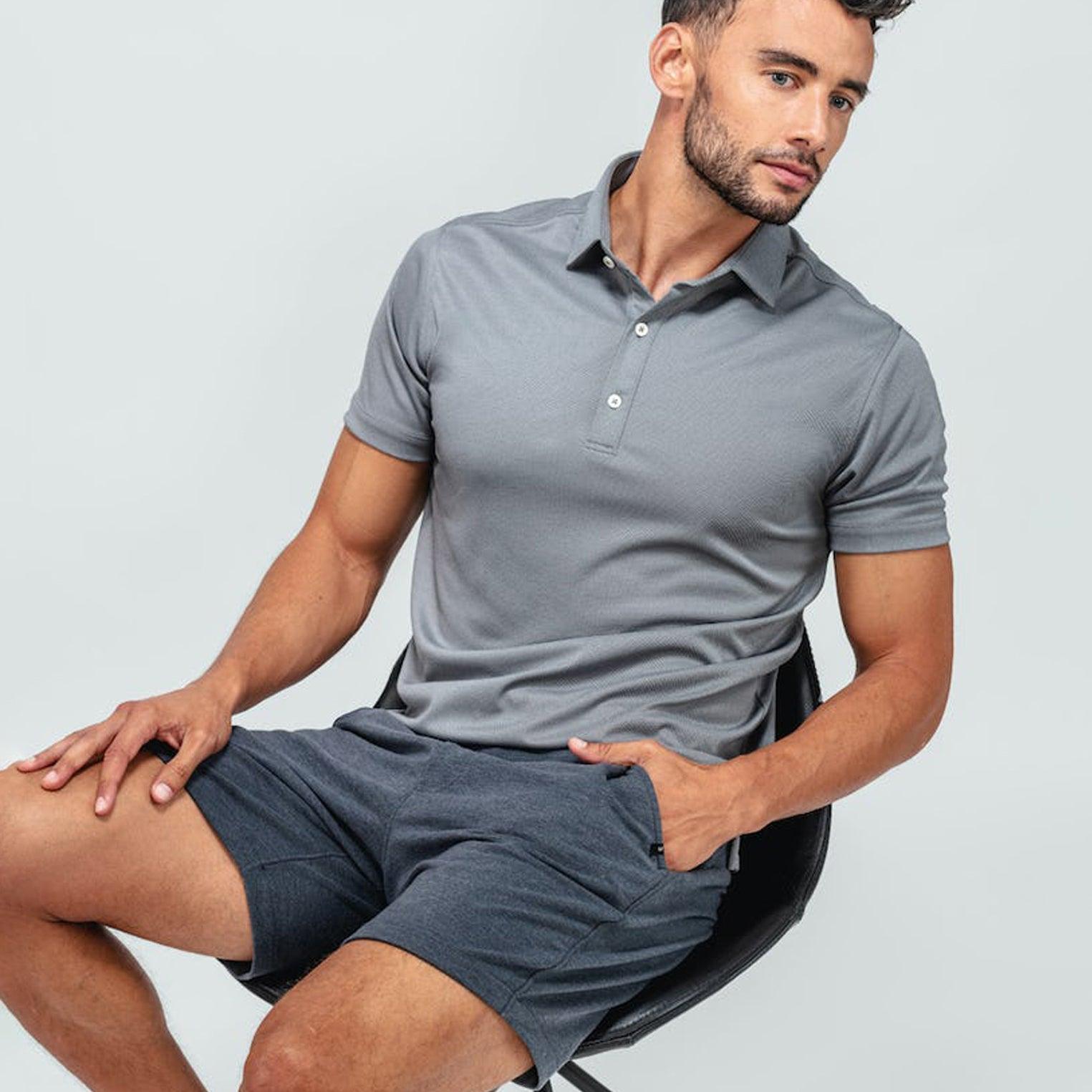 Men's Apollo Polo - Black Oxford Product Image