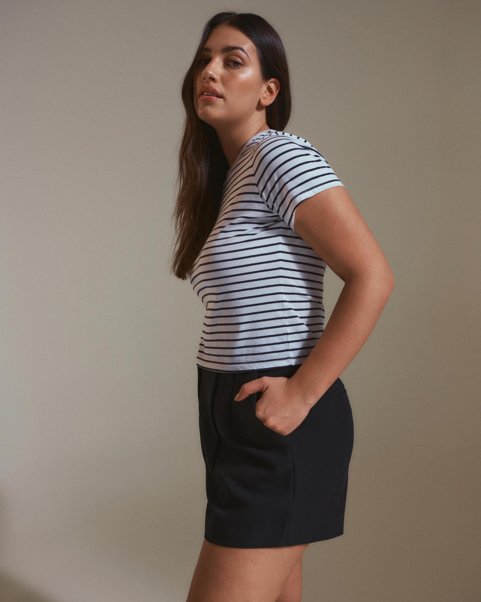 Essential Polished Body-Skimming Tee Product Image