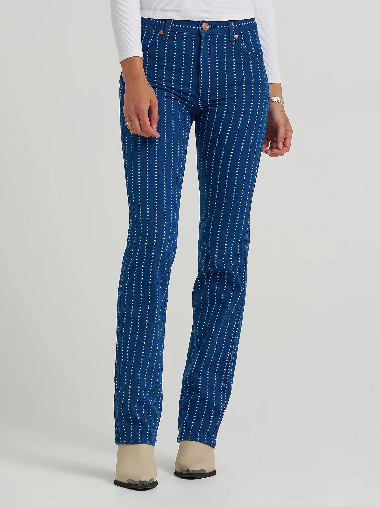 Women's Printed Wrancher Jean in Pin Star Product Image