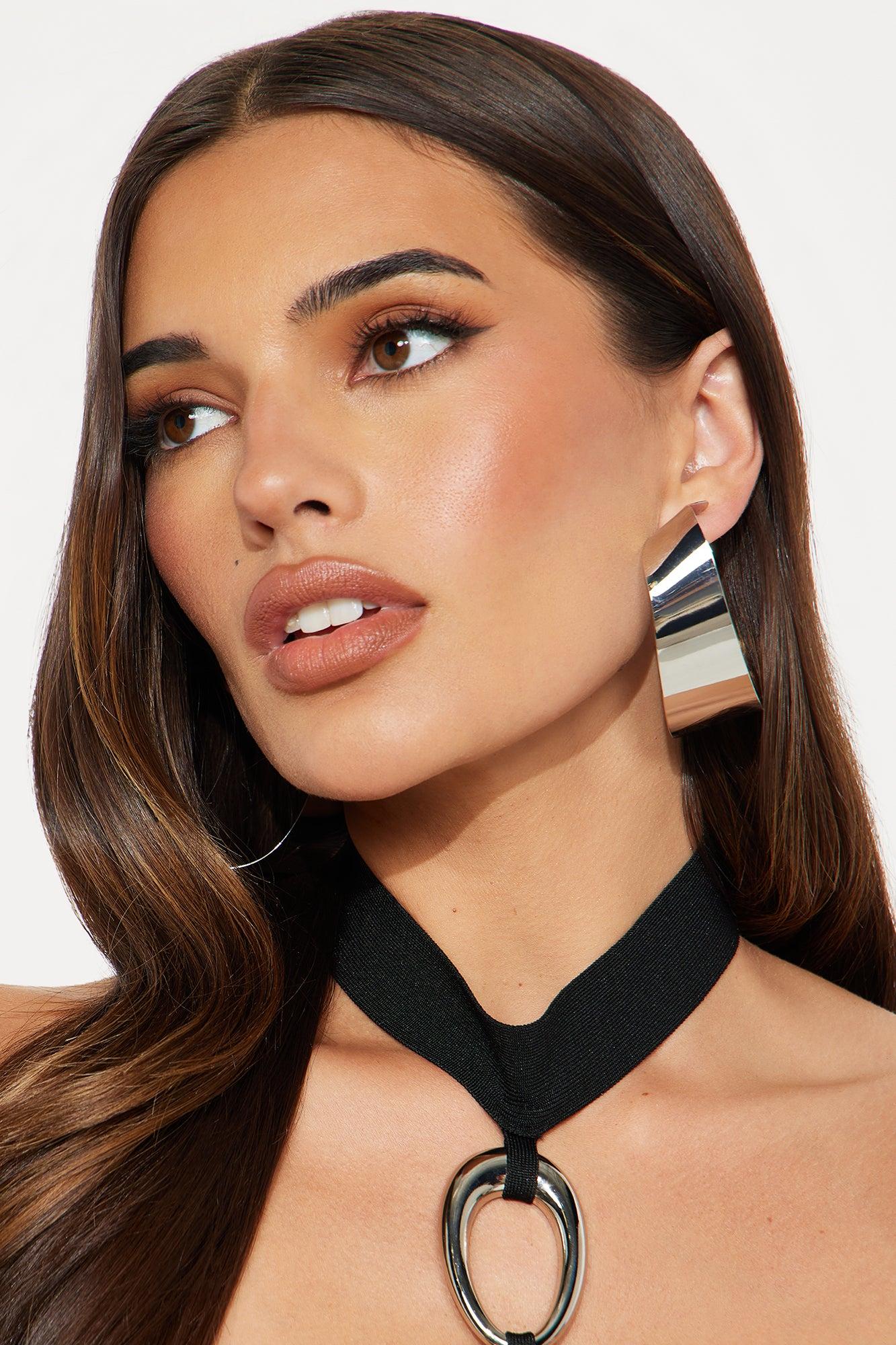 Its On Hoop Statement earrings - Silver Product Image