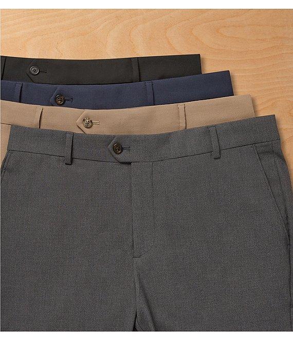 Daniel Cremieux Signature Label Stretch Flat Front Dress Pants Product Image