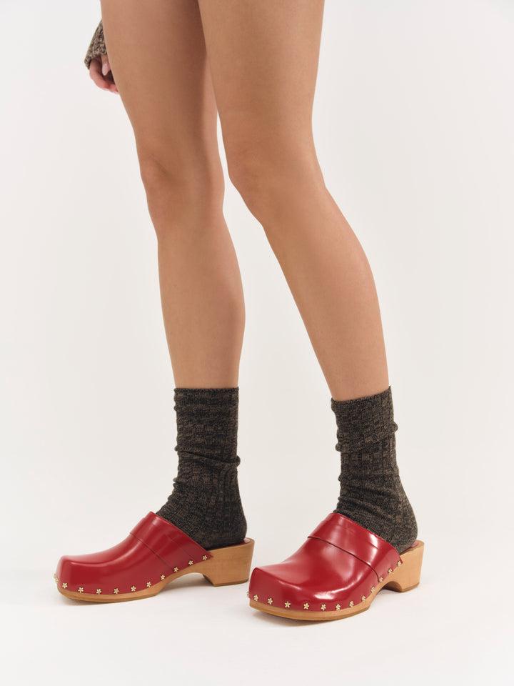 Adahlia Clog — Red Product Image