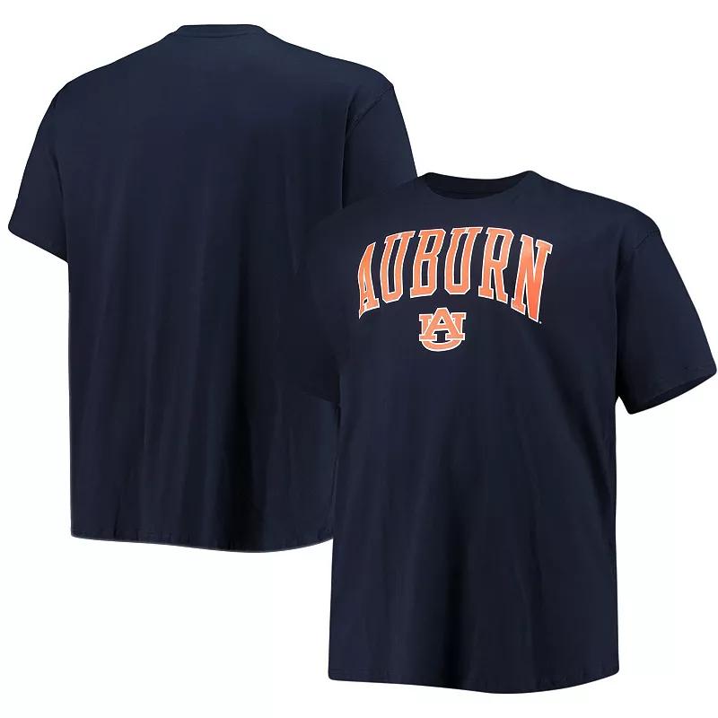 Men's Champion Navy Auburn Tigers Big & Tall Arch Over Wordmark T-Shirt, Size: 2XB, Blue Product Image