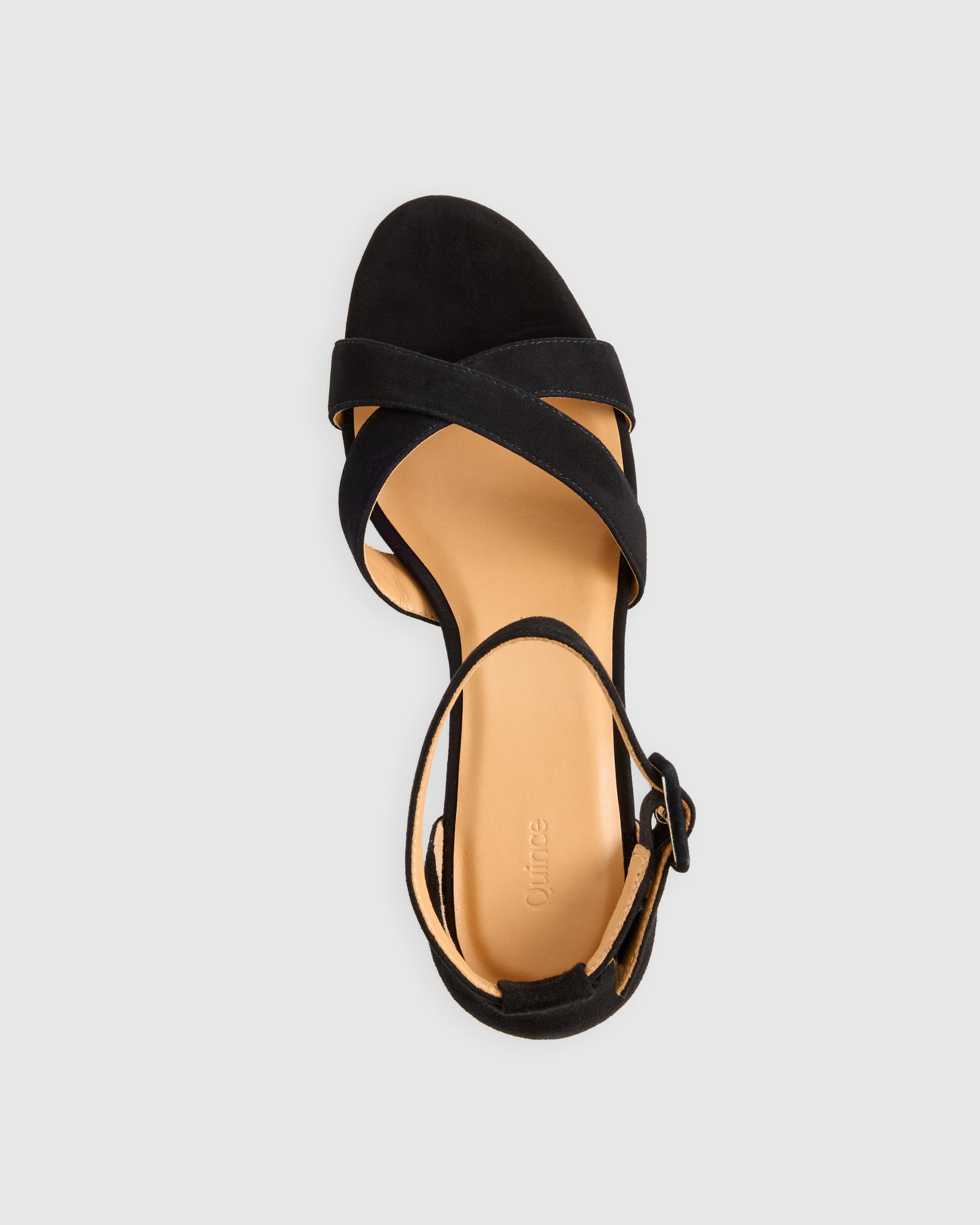 Quince | Women's Italian Leather Crisscross Platform Sandal Product Image