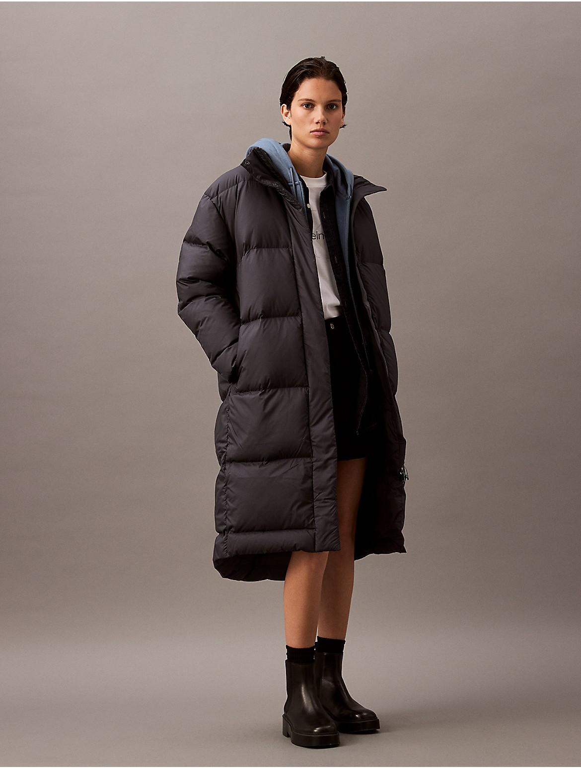 Calvin Klein Women's Long Down Puffer Jacket - Neutral - S Product Image