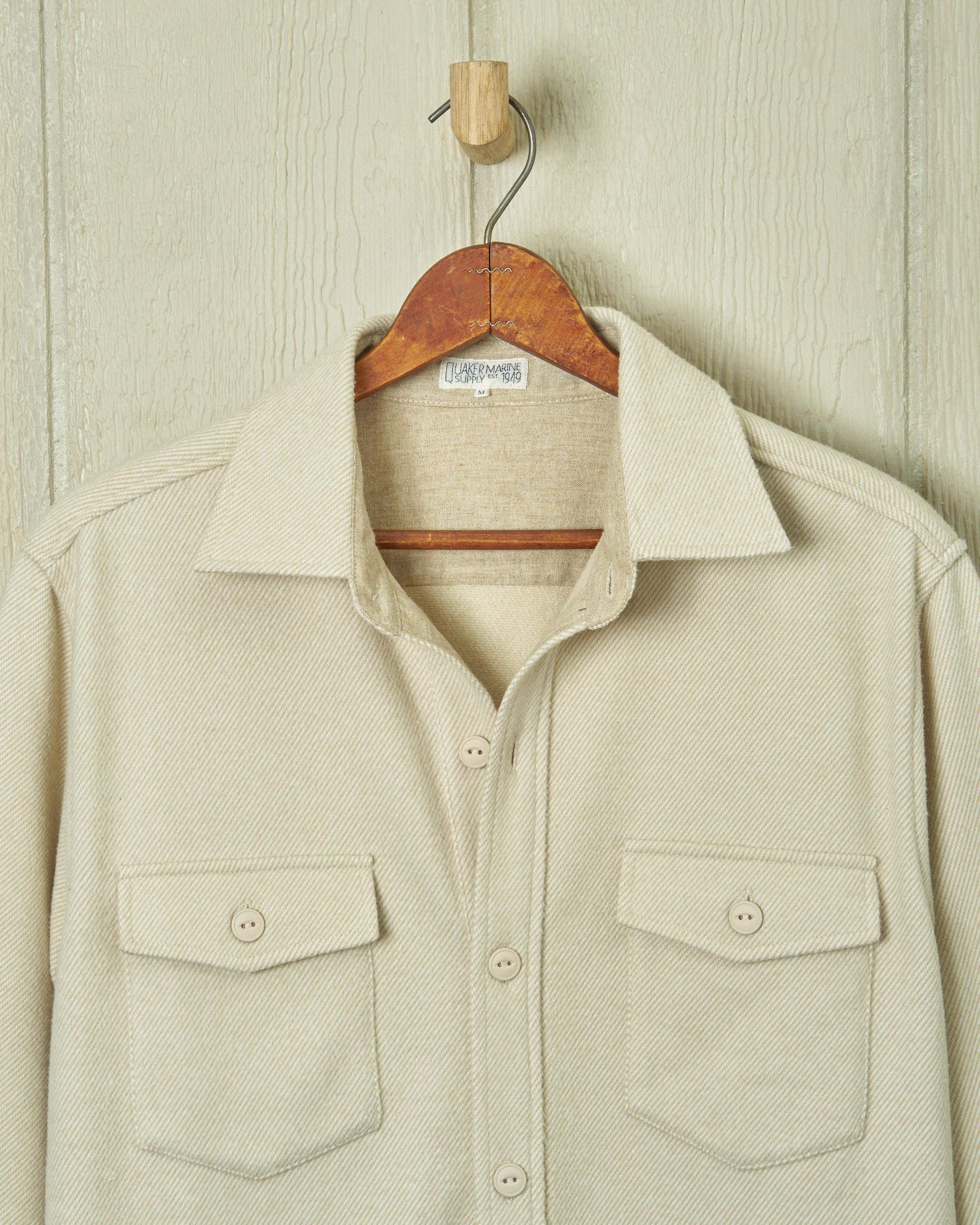 Fleece Overshirt in Sand Product Image