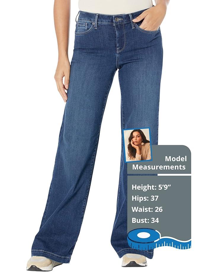 Teresa Wide Leg Side Placket Jeans in Ibiza Blues Product Image
