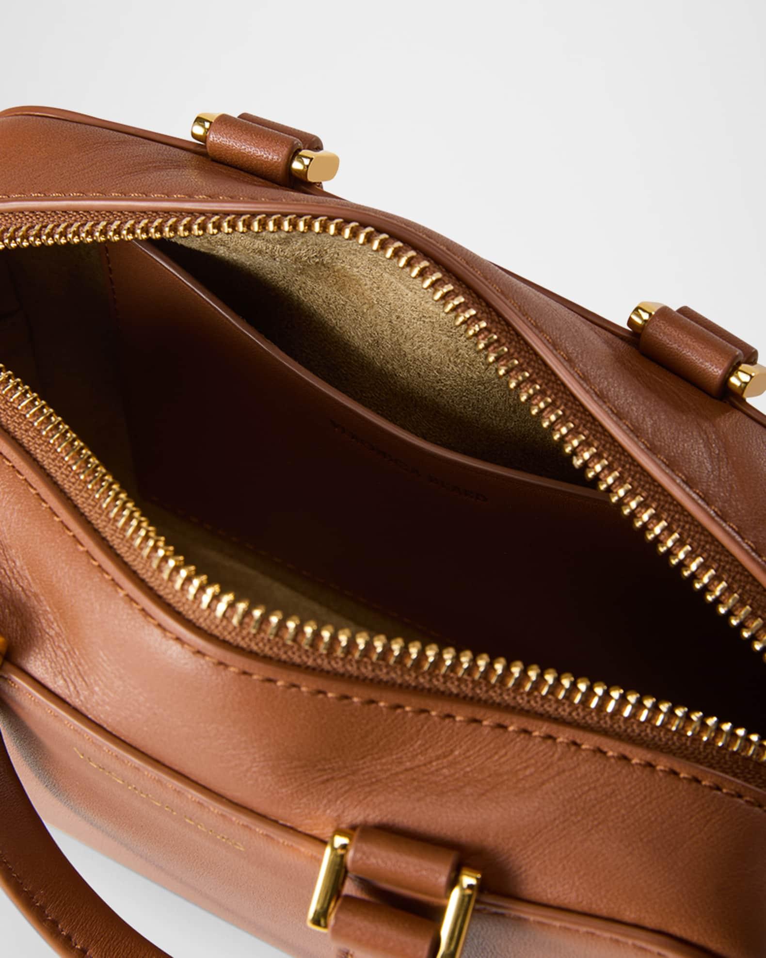 Boxy Leather Top-Handle Bag Product Image