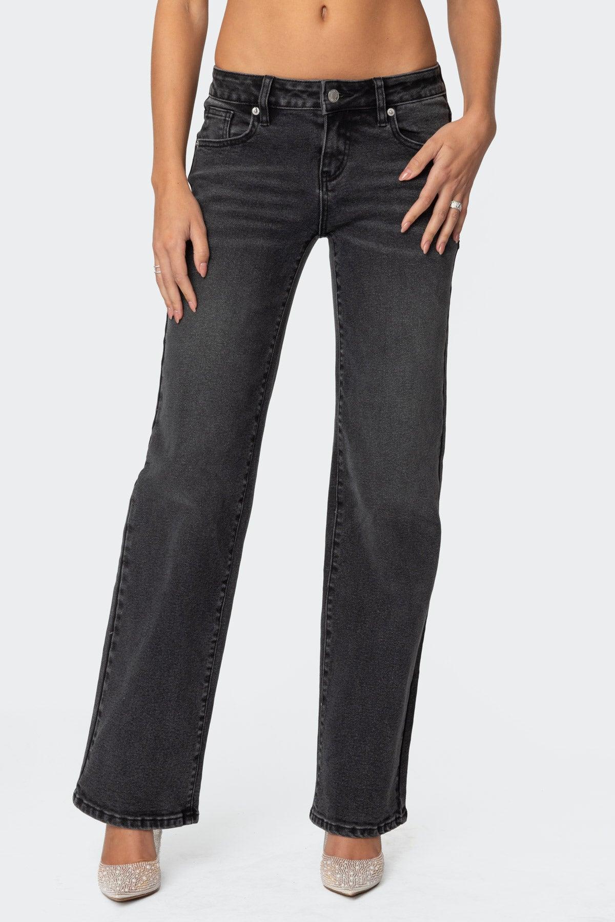 Shayna Low Rise Straight Leg Jeans Product Image