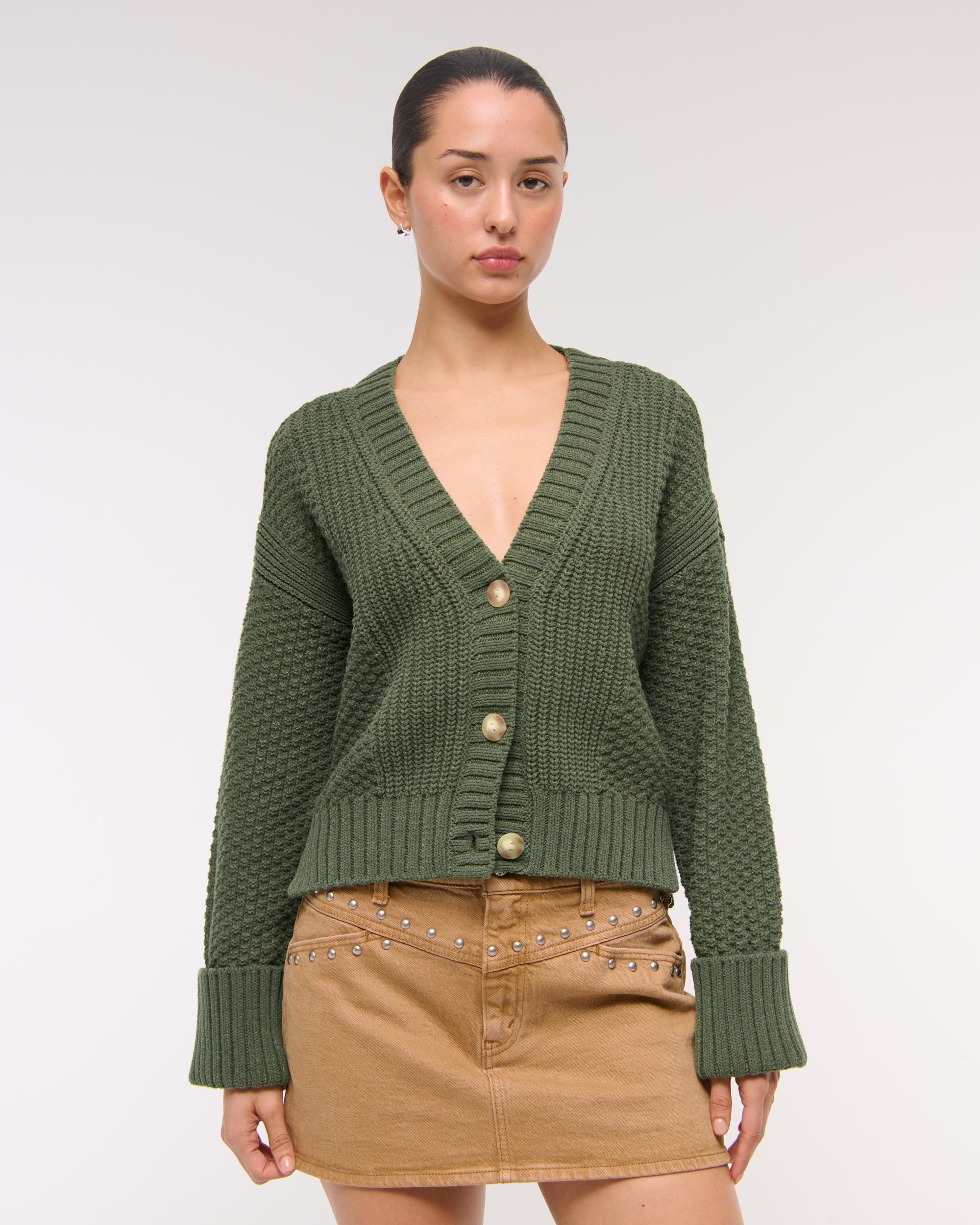 The A&F Cameron Seed Stitch Cardigan Product Image
