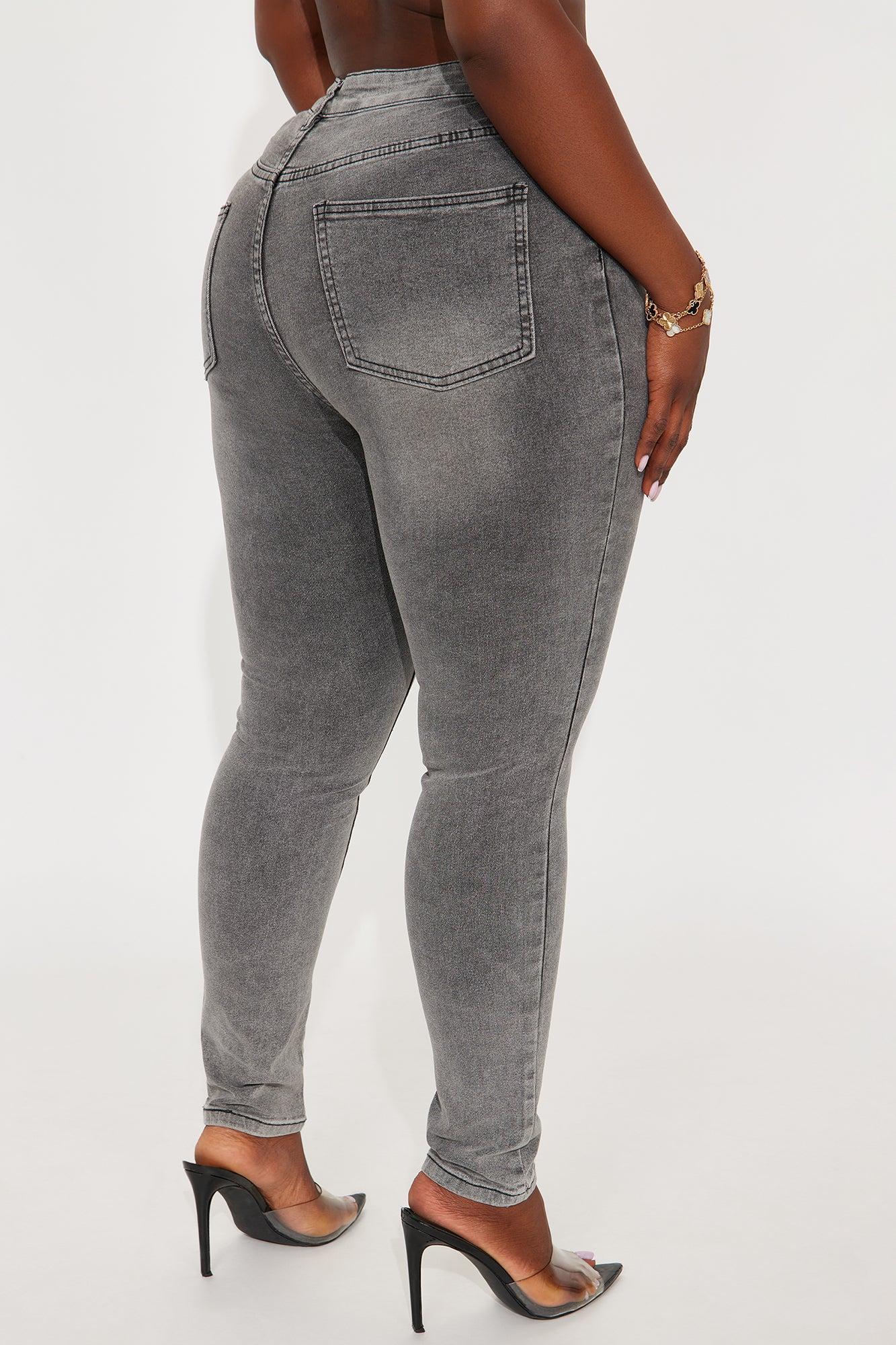 In The Black Skinny Jeans - Grey Female Product Image