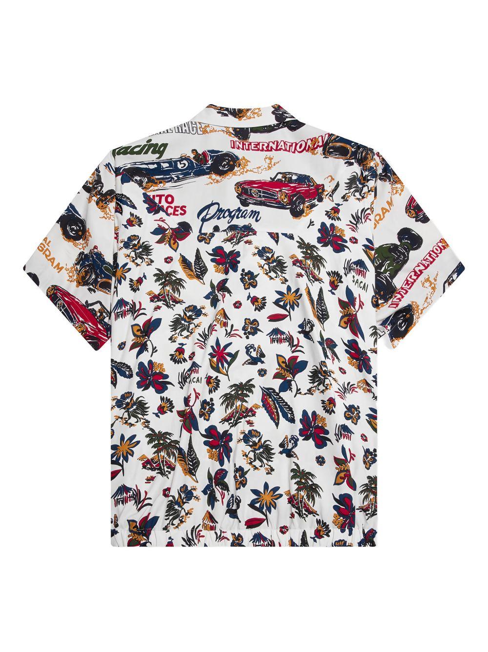 race-car tropical-print shirt Product Image